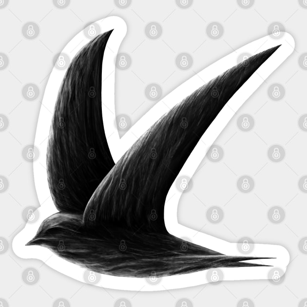 Swift bird design Sticker by human_antithesis